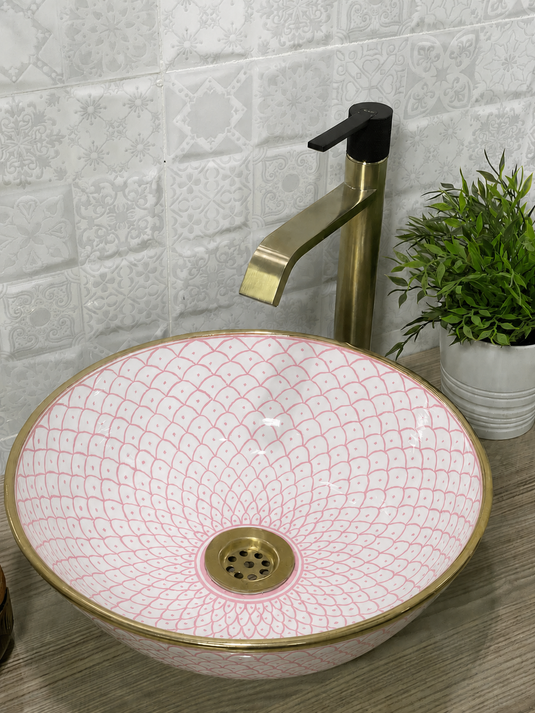 Moroccan Ceramic Hand Painted & Handmade Sink