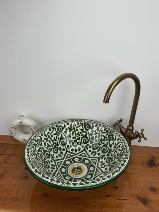 Green Moroccan Sink for Bathroom & kichen