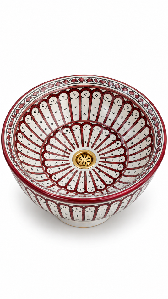 Moroccan Authentic Ceramic Bowl Sink