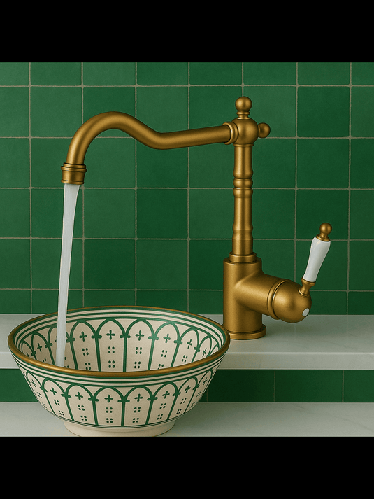 Vintage Brass Faucet Versatile single-hole unlacquered #19