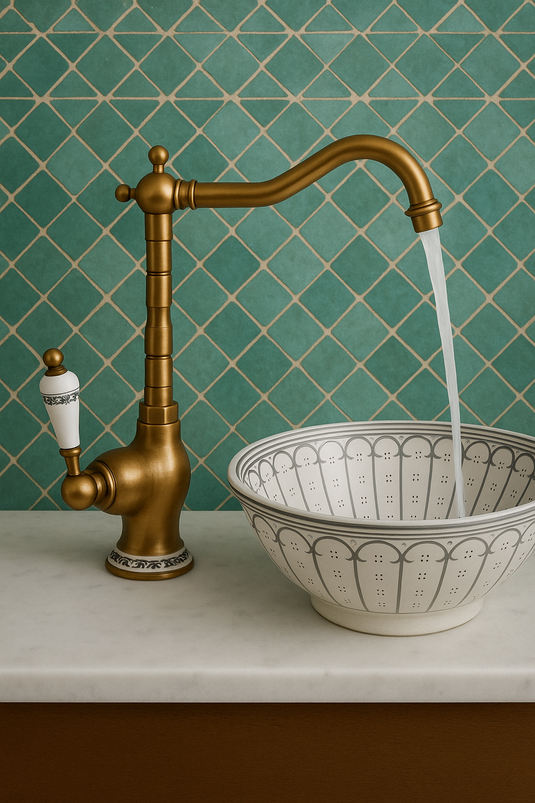 Brass Faucet Versatile single-hole unlacquered #18