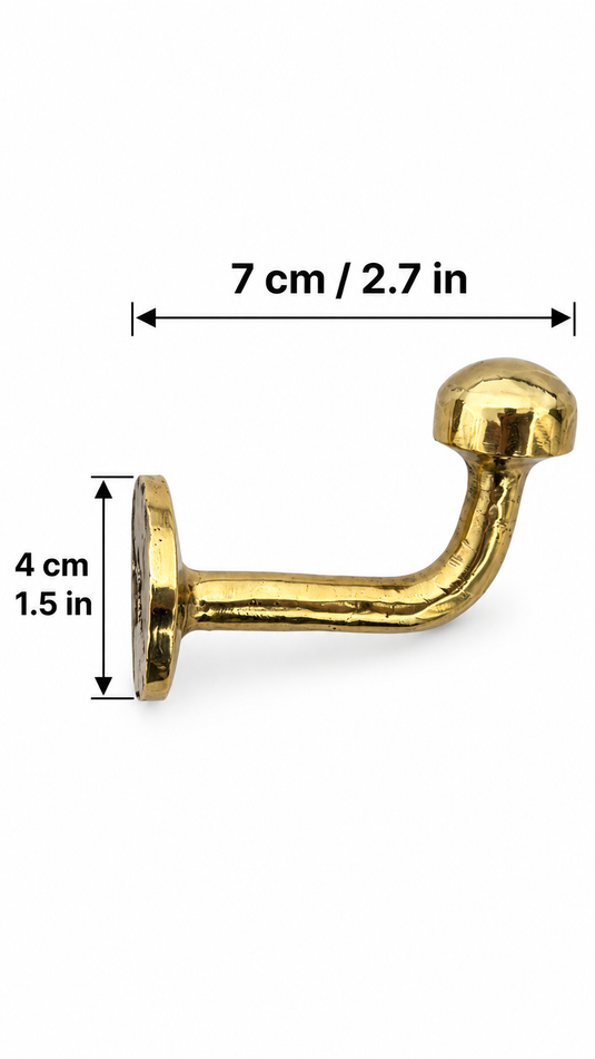Handmade Moroccan Brass Bathroom Hardware Set, Hammered Towel Bar, Towel Ring & Wall Hooks