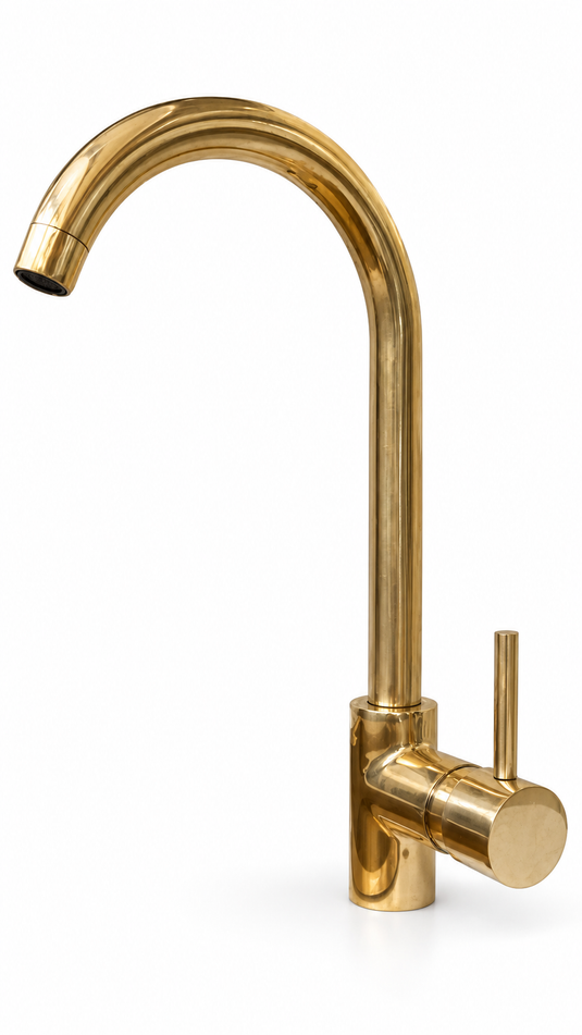Unlacquered Brass , Mixer Lever Handles, Bathroom and Kitchen Faucet #03
