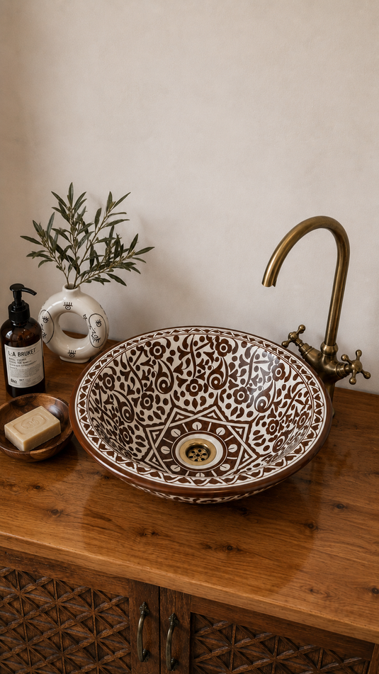 Green Moroccan Sink for Bathroom & kichen