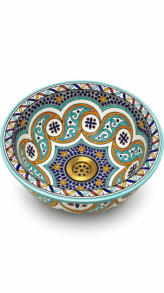 Moroccan Handmade Ceramic Sink