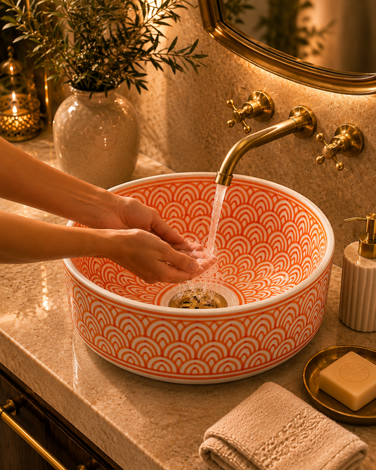 Handmade Modern Bathroom Ceramic Sink