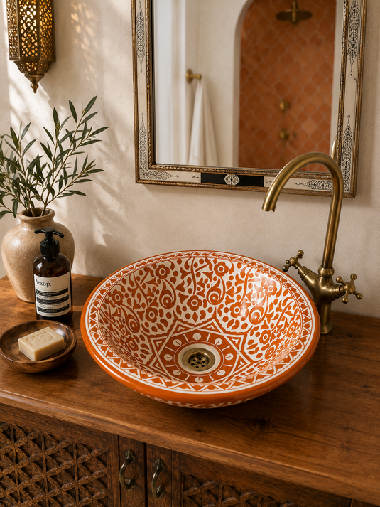 Green Moroccan Sink for Bathroom & kichen