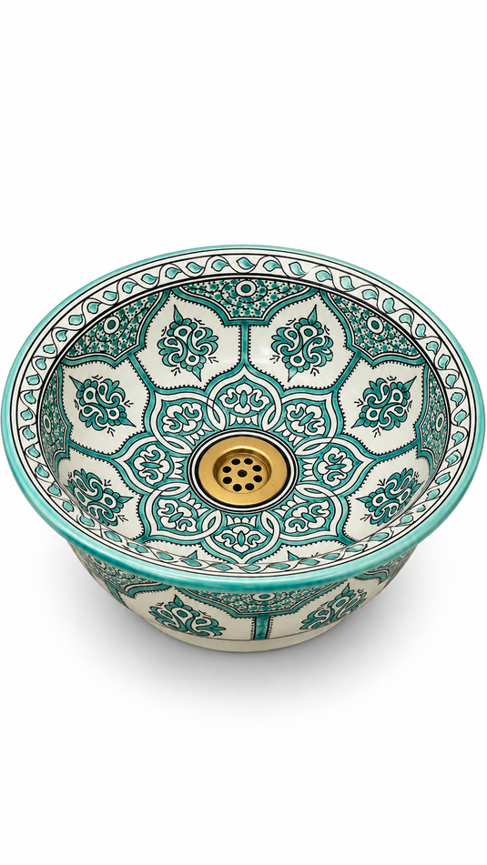 Luxury Minimalist Moroccan Pottery Basin