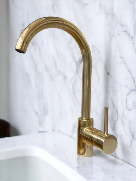 Unlacquered Brass , Mixer Lever Handles, Bathroom and Kitchen Faucet #03 MoroccanSink