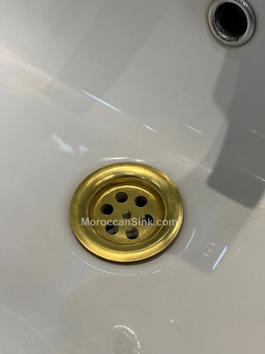 Moroccan BRASS Drain Waste For Moroccan Sink Model 1 MoroccanSink