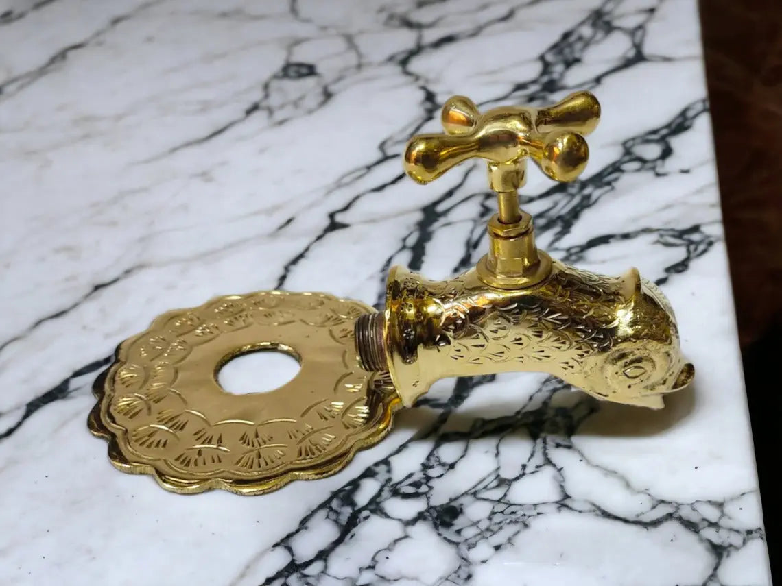 Handmade Moroccan Brass Faucet