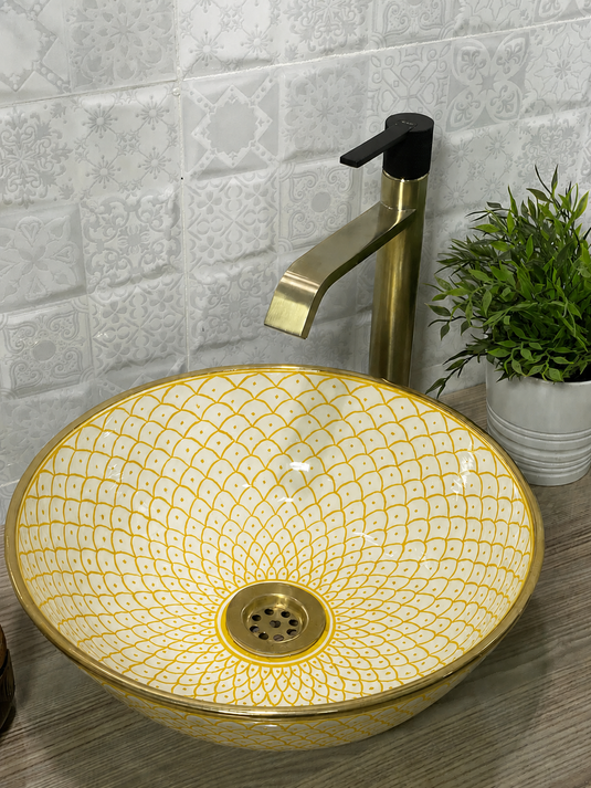 Moroccan Ceramic Hand Painted & Handmade Sink