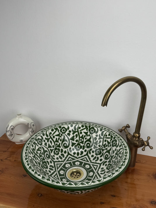 Green Moroccan Sink for Bathroom & kichen