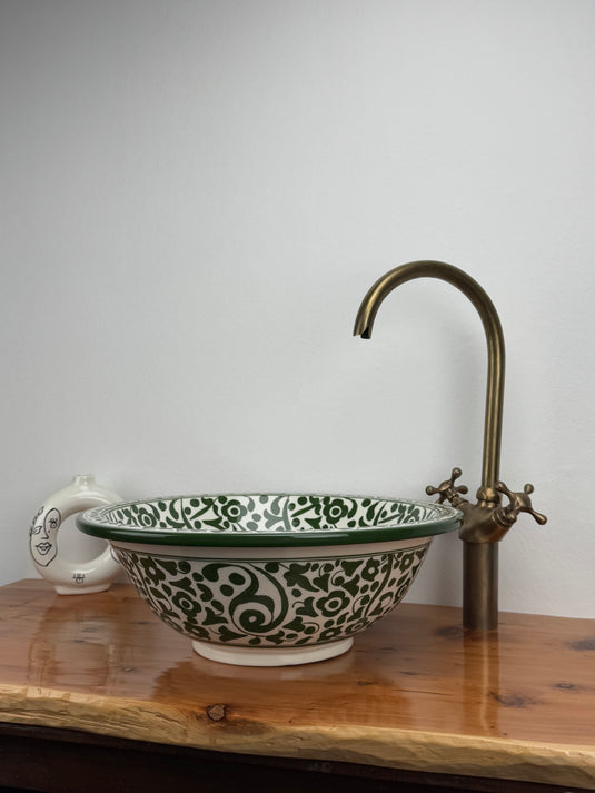 Green Moroccan Sink for Bathroom & kichen