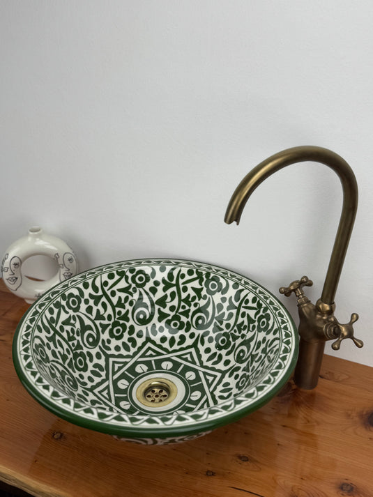 Green Moroccan Sink for Bathroom & kichen