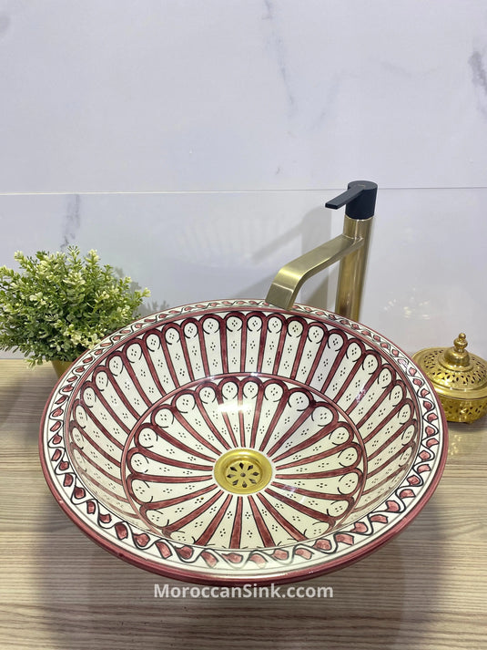 Moroccan Authentic Ceramic Bowl Sink - Moroccan Sink