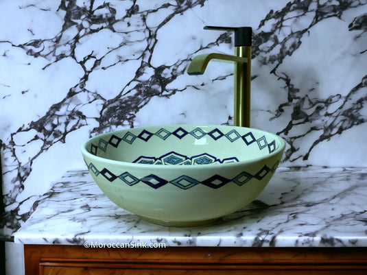 Handmade Moroccan Sink Bowl - Moroccan Sink