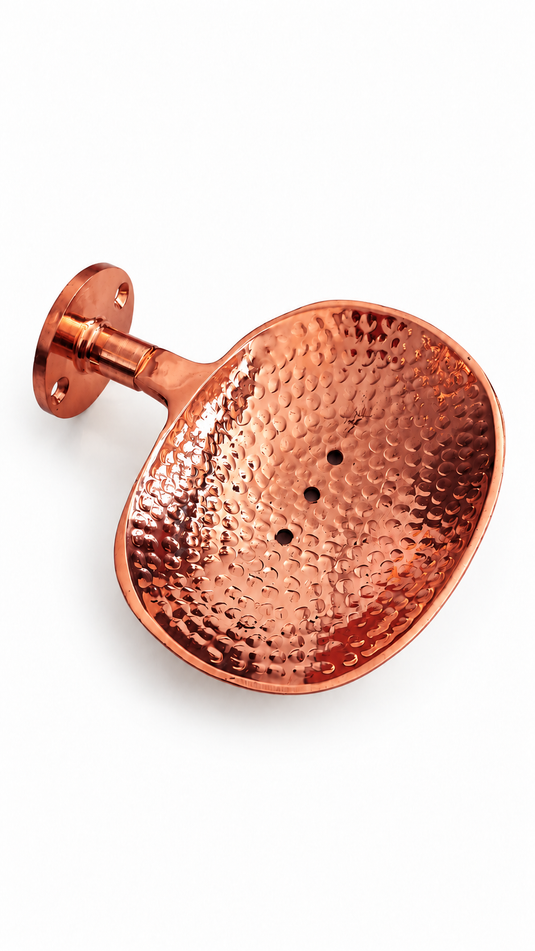 Moroccan Red Brass Bathroom Accessories – Handmade 4-Piece Set or Individual Pieces