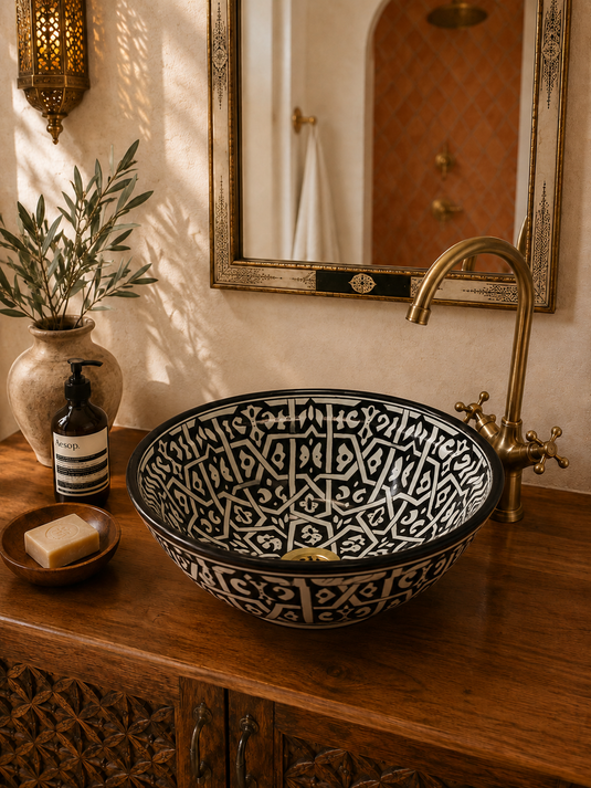 Ceramic Washbasin - Mid Century Modern Bathroom Sink