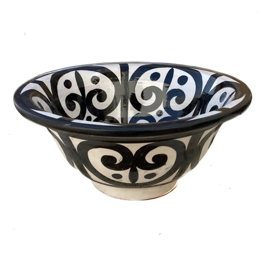 Round washbasin Hand Painted Kitchen Sink - Moroccan Sink