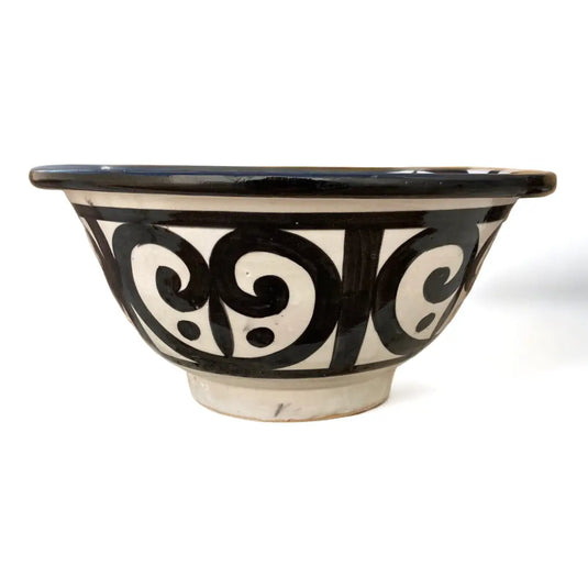 Round washbasin Hand Painted Kitchen Sink - Moroccan Sink