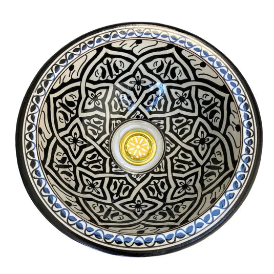 Bathroom & Kitchen Sink Round Hand Painted MoroccanSink