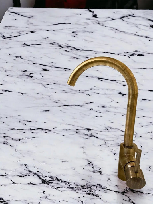 Versatile single-hole unlacquered Brass faucet #04 MoroccanSink