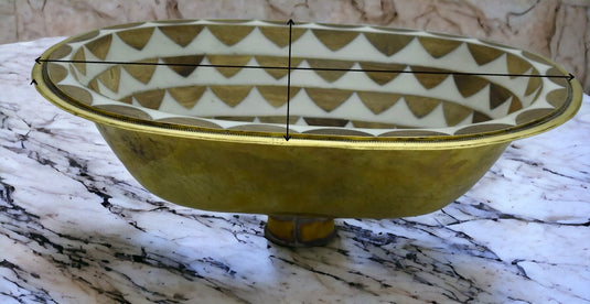 Brass Sink, Resin and Wood Conception, Drop in sink For Bathroom, Handmade Sink