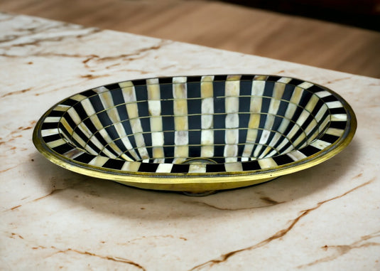 Resin And Brass Handcrafted Bathroom Sink, Drop-In Farmhouse Wash Basin, Undermount Brass Powder Room Sink