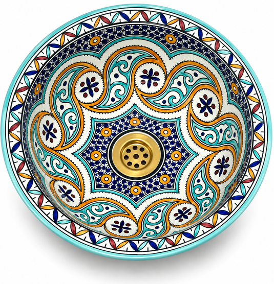 Moroccan Handmade Ceramic Sink