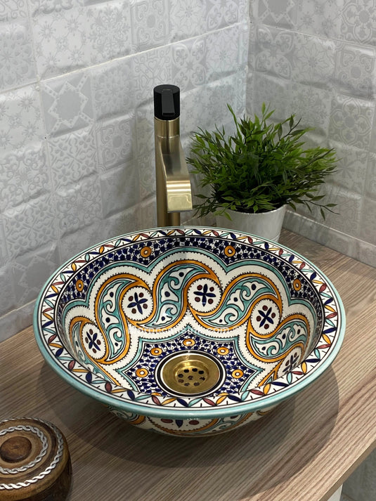 Moroccan Handmade Ceramic Sink - Moroccan Sink