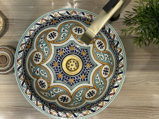 Moroccan Handmade Ceramic Sink - Moroccan Sink