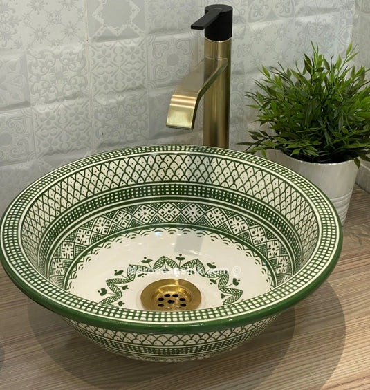 Antique Washbasin Bathroom Ceramic Sink - Moroccan Sink