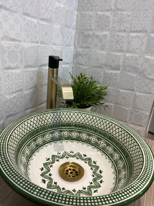 Antique Washbasin Bathroom Ceramic Sink - Moroccan Sink