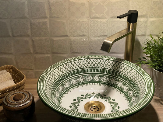 Antique Washbasin Bathroom Ceramic Sink - Moroccan Sink