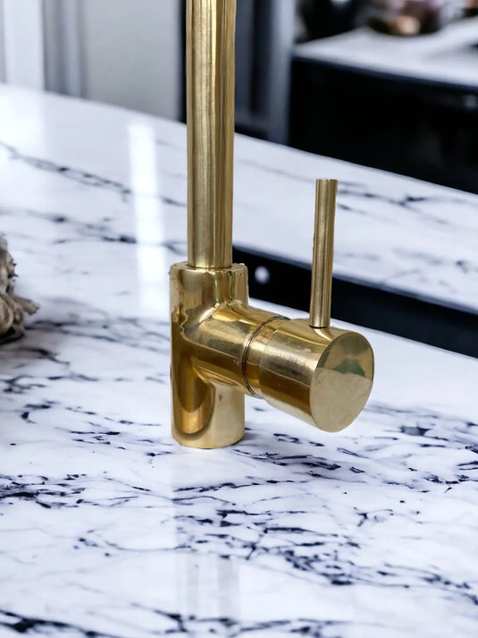 Unlacquered Brass , Mixer Lever Handles, Bathroom and Kitchen Faucet  #03 MoroccanSink