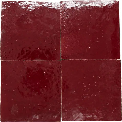 Zellige Red burgundy Moroccan Sink