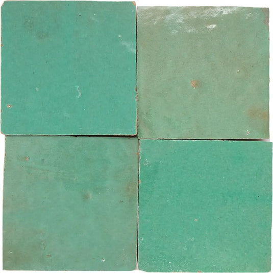 Turquoise Green Zellige Moroccan Sink